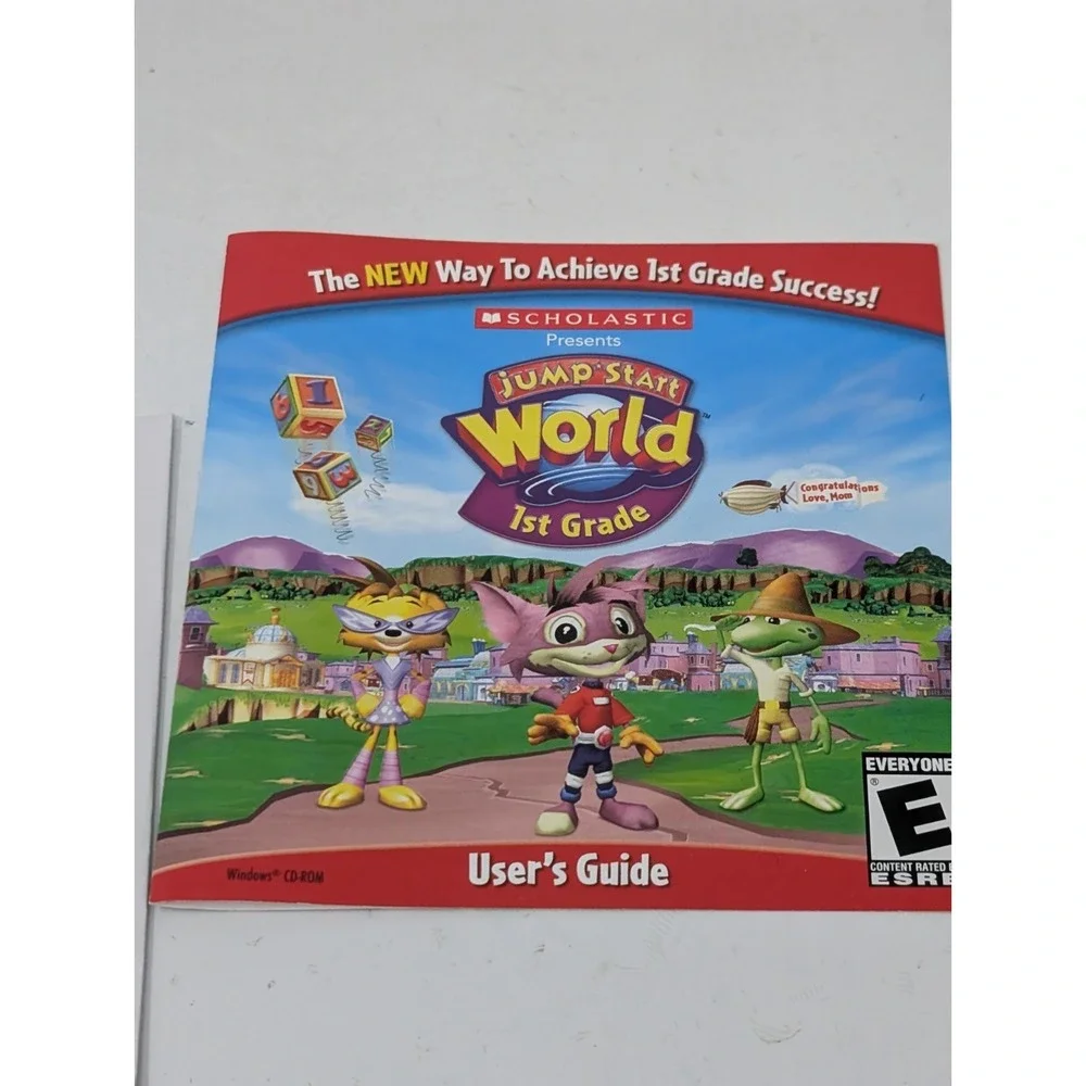 Jump Start World 1st Grade CIB Box PC CD-ROM Game Scholastic Windows XP Vista